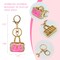 Wrapables Stylish Crystal Rhinestone Handbag Shaped Purse Charm Keychain, Pink